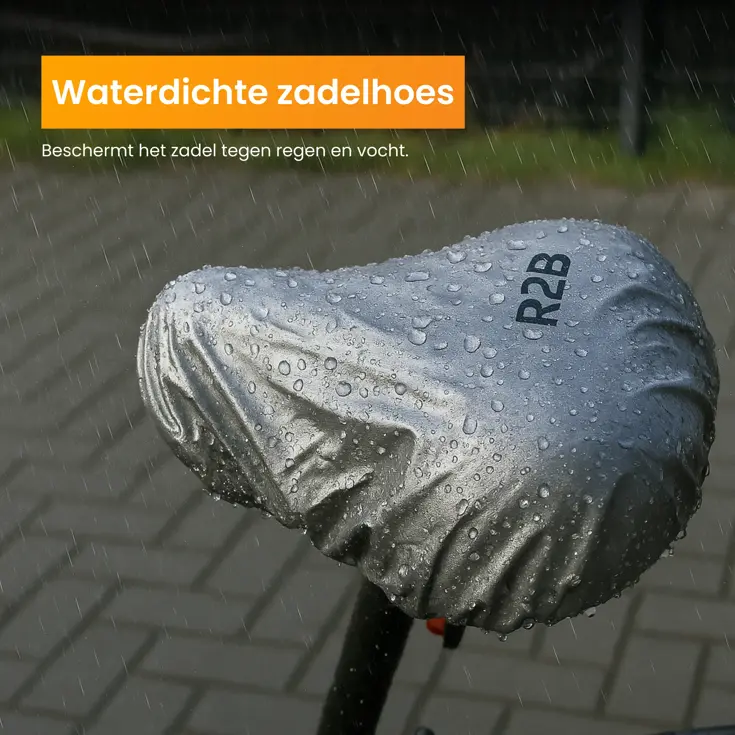 Fietszadel met Waterdichte Zadelhoes