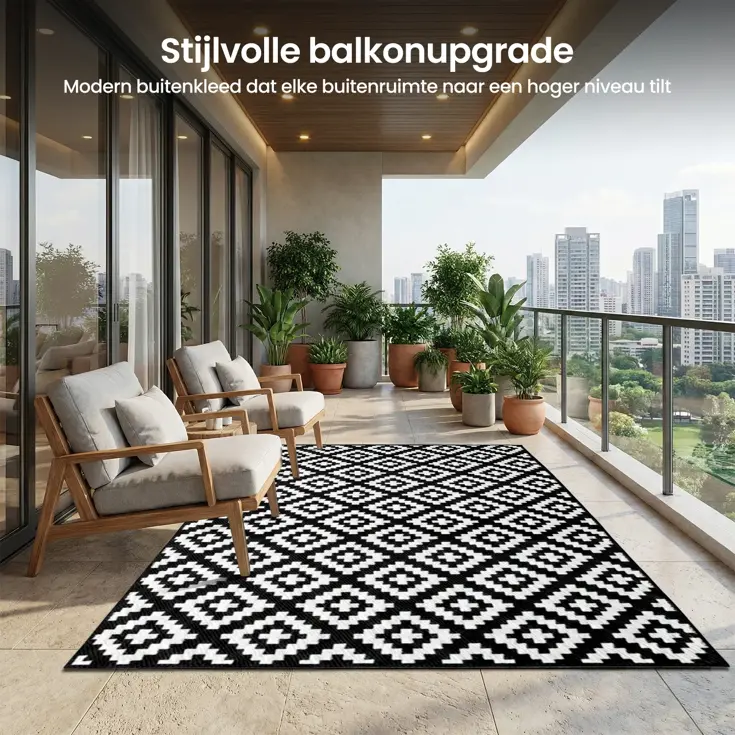 Buitenkleed - 183x290cm - Incl. Draagtas