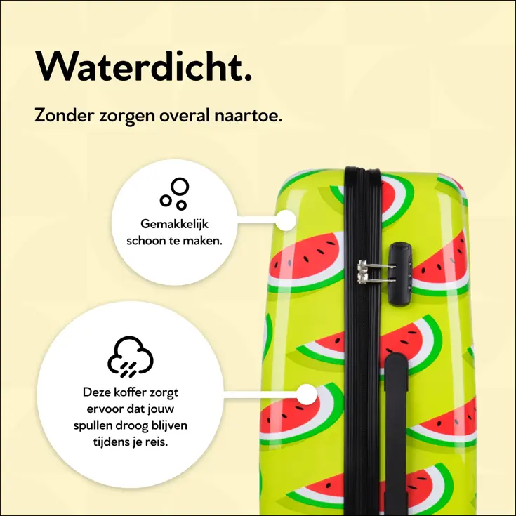 Handbagage Koffer met print - 55cm