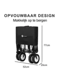 Packaway Opvouwbare Bolderkar 70KG