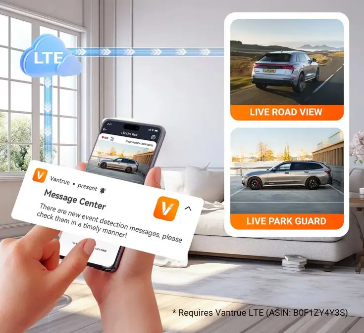 Vantrue N5S Cloud 2K 4CH Wifi GPS dashcam
