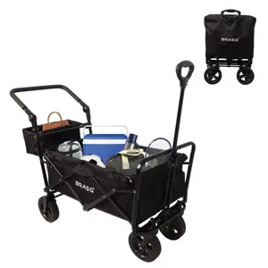 Bolderkar  Deluxe- Opvouwbaar - 100kg -Zwart