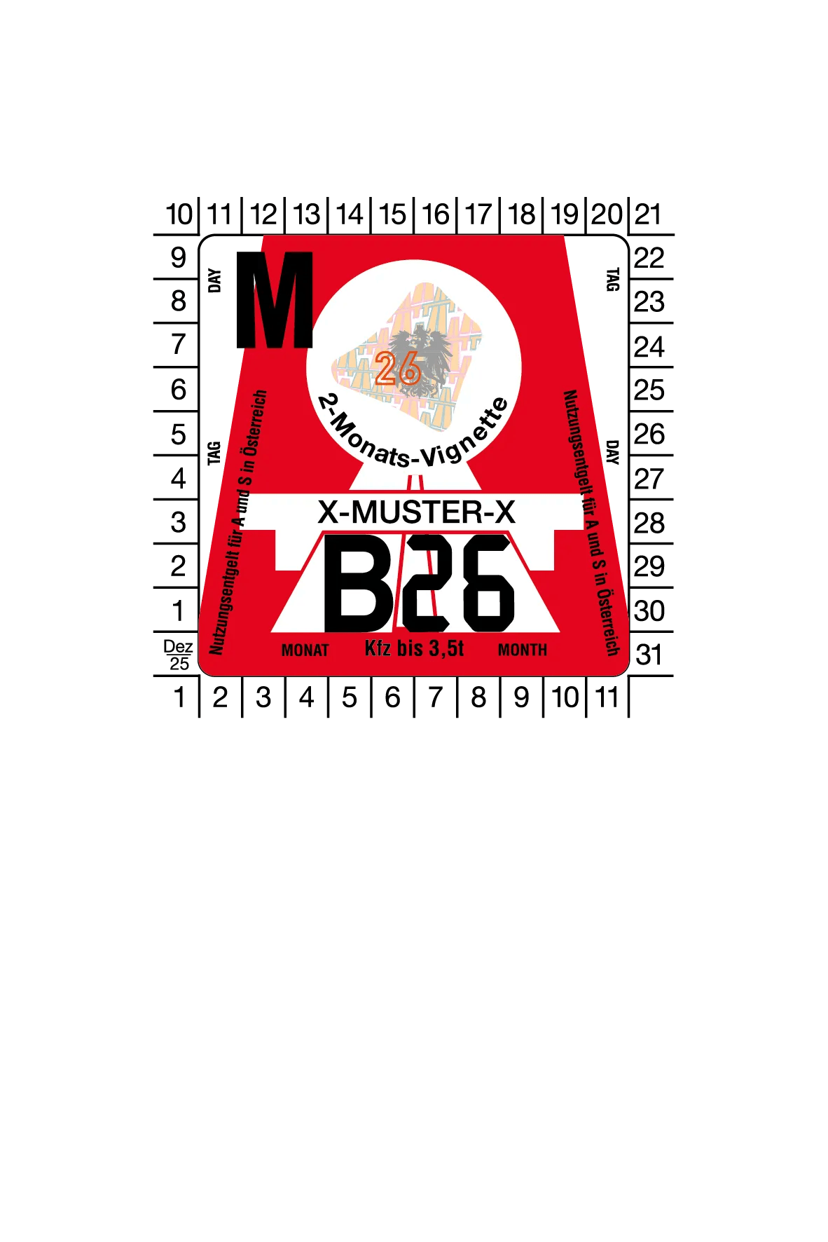 Vignet Oostenrijk Auto 2 maanden 2026 - ANWB