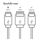 imoshion Lightning naar USB kabel 0,5 meter
