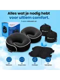 Reissets 2-Pack - Nekkussen Vliegtuig Memory Foam