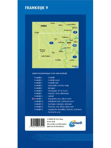 ANWB Wegenkaart Bourgondie en Jura