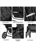 Luxe Elena dubbele buggy - Compact - Lichtgewicht