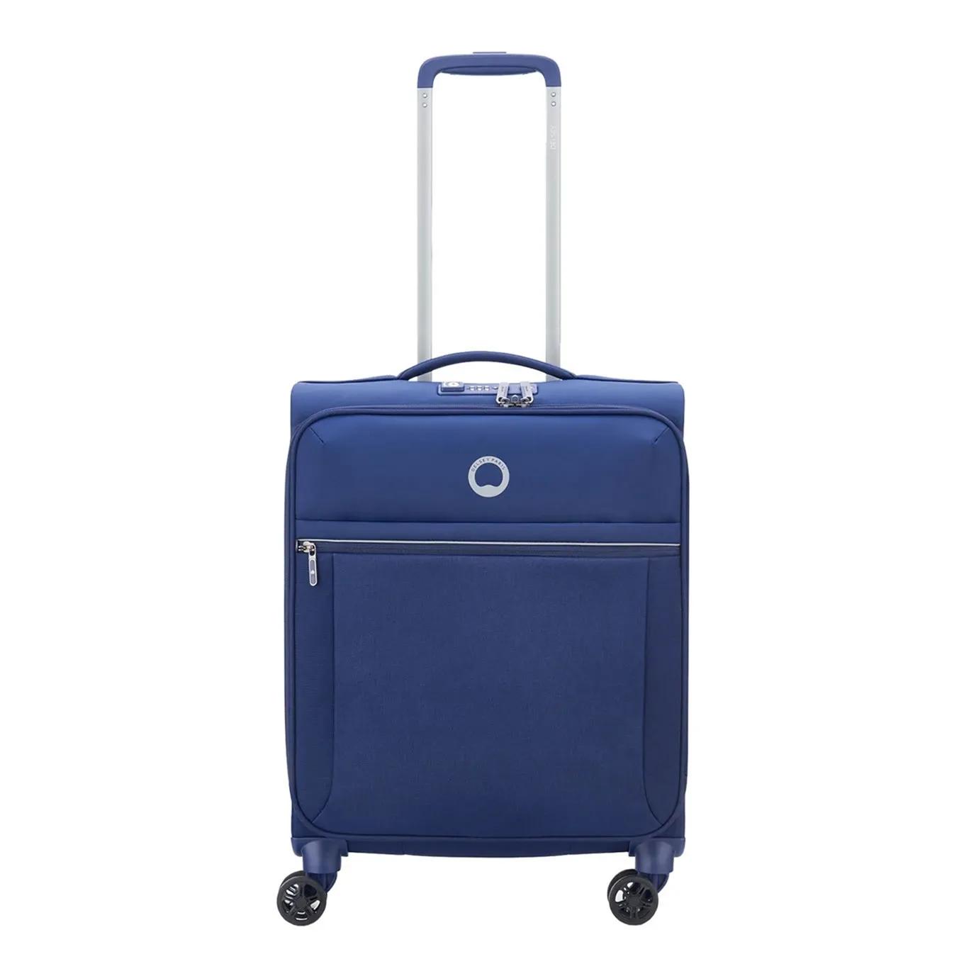 Delsey  slim cabin trolley 55/40 expandable 4w  Blauw main product image