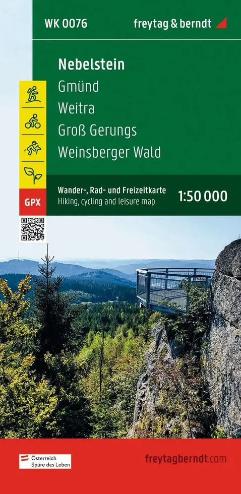 Wandelkaart WK076 Nebelstein - Gmünd