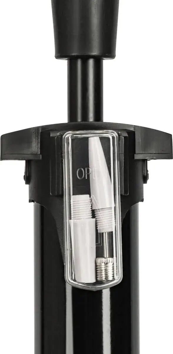 Fietspomp met drukmeter - Zwart