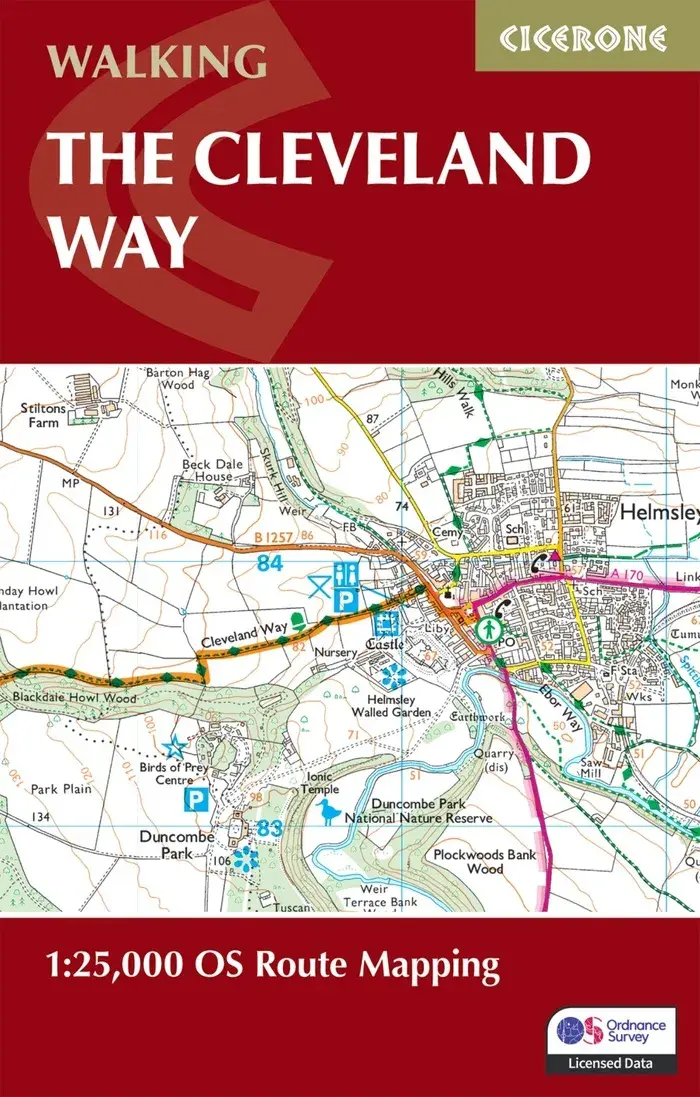 Kaartgids Booklet The Cleveland Way Map