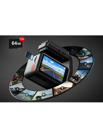 A4 4K Touch Wifi GPS 2CH 64gb dashcam