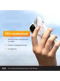 R2B iPhone 15 Hoesje Marmer + Screenprotector