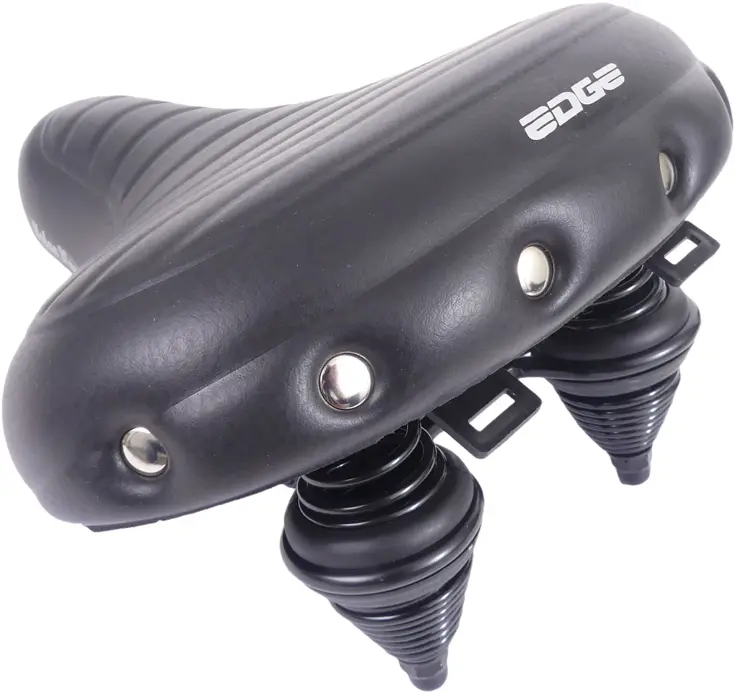 Edge Fietszadel Urban Xl Wave - Zwart