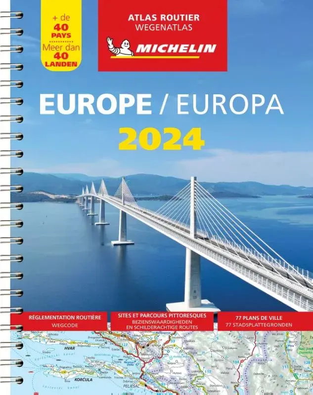 Michelin wegenatlas Europa 2024