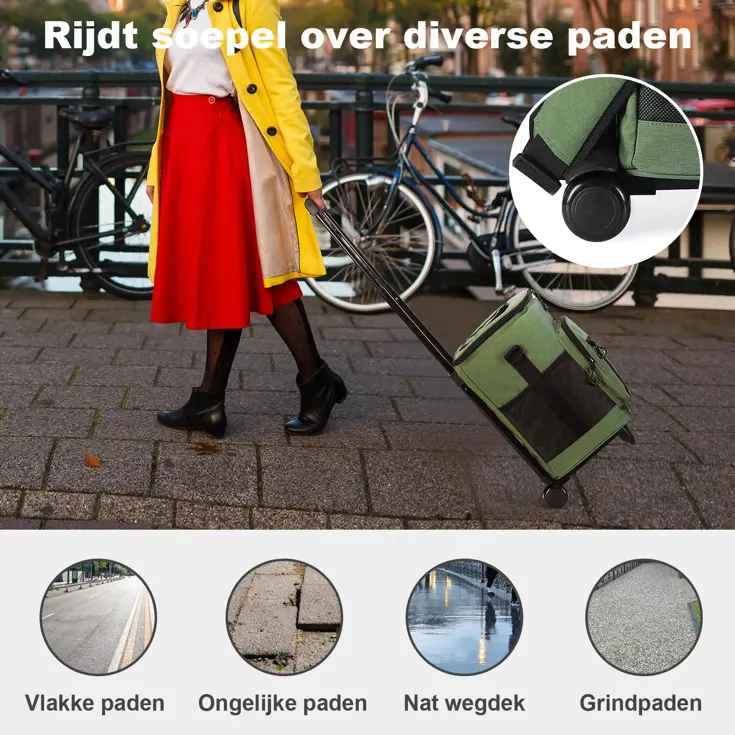 Boodschappentrolley met koelvak 32L