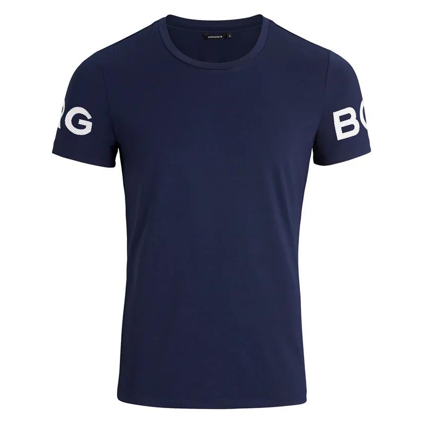Björn Borg   Performance O-hals Shirt  Heren  Blauw