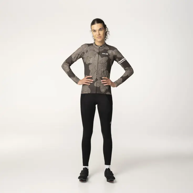 Striped Flower - Fietsshirt dames