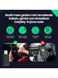 CarPlay Dongle - Draadloos - CarPlay/Android Auto
