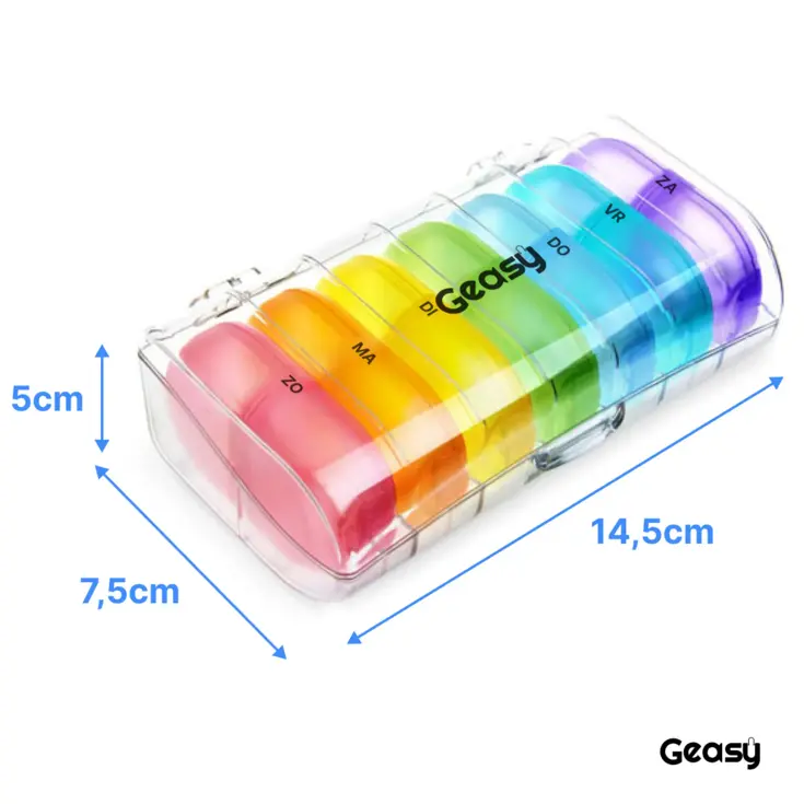 GEASY Pillendoos 7 Dagen – 2 Vakken