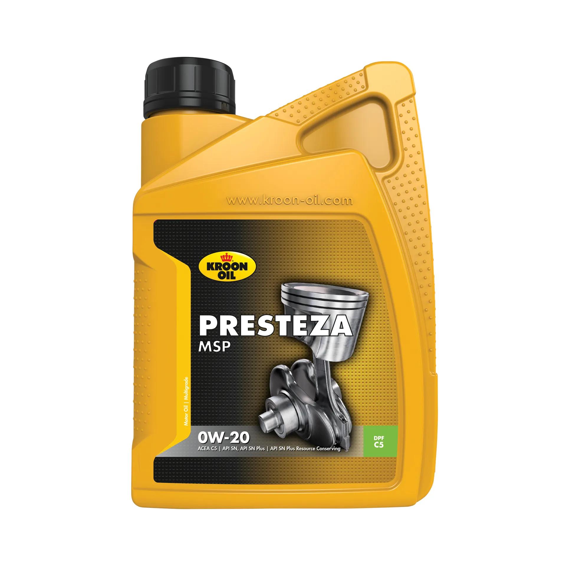 Kroon-oil  Motorolie Presteza MSP 0W-20 1  Geel main product image