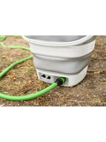 Opvouwbare emmer met batterijpomp - 15 liter