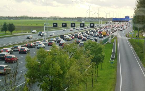 Drukte op de weg door meivakantie