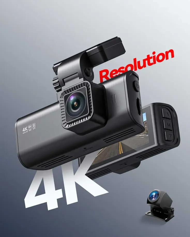 F7N 4K Wifi GPS 2CH 64gb dashcam