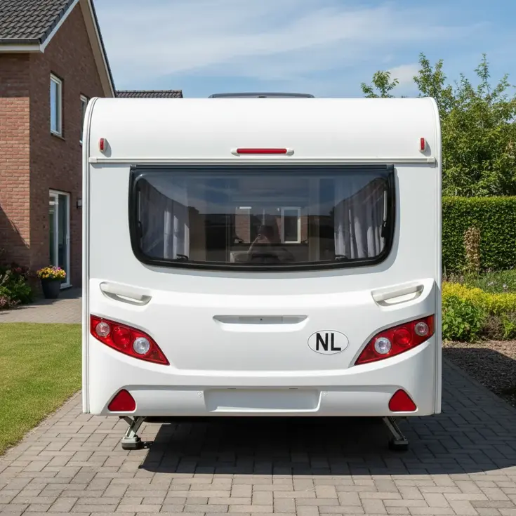 NL sticker  magneet landcode 2X