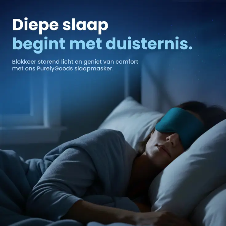 Katoenen Slaapmasker - Verduisterend - Verstelbaar