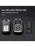 TPU Sleutelhoesje voor Honda zwart A4A