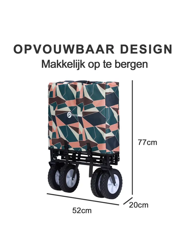 Packaway Opvouwbare Bolderkar 70KG – Abstract