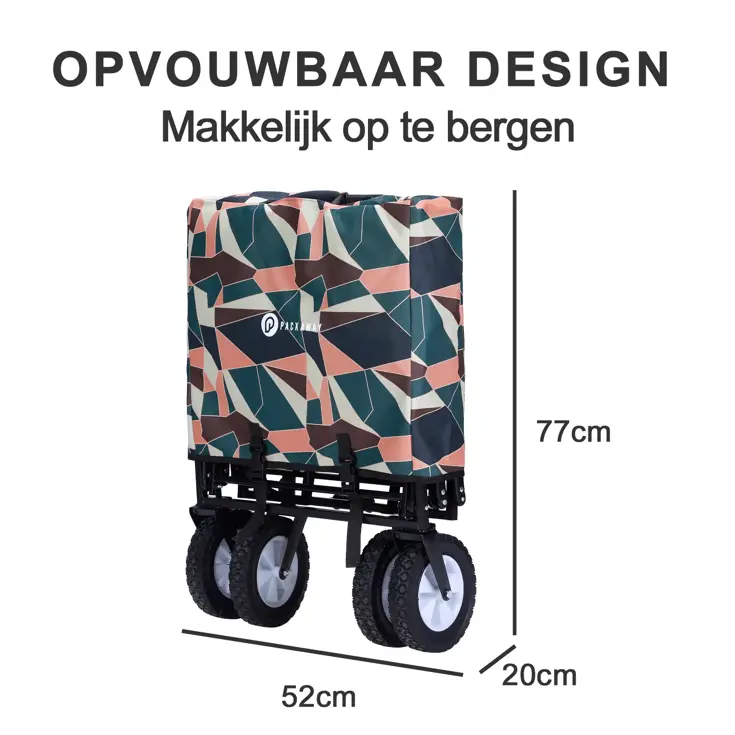 Packaway Opvouwbare Bolderkar 70KG – Abstract