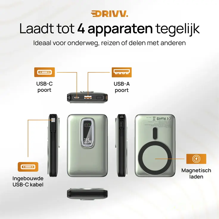 Magnetische Powerbank 10000 mAh