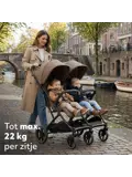 Luxe Rolo X2 XL Dubbele Buggy - Inklapbaar