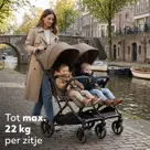 Luxe Rolo X2 XL Dubbele Buggy - Inklapbaar