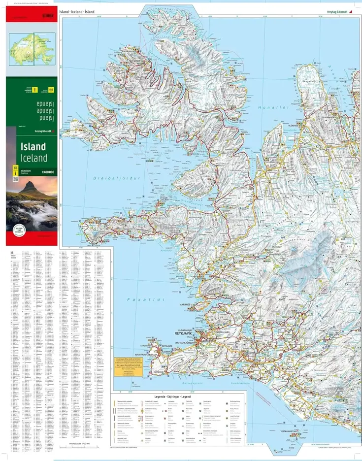 Wegenkaart IJsland Softcover