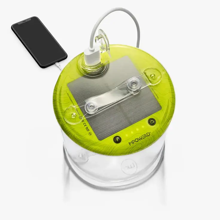 Opblaasbare zonnelamp met lader