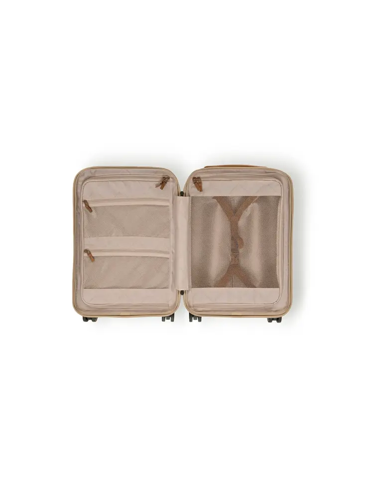 Zuna - Handbagagekoffer - Leren handvatten - 55cm