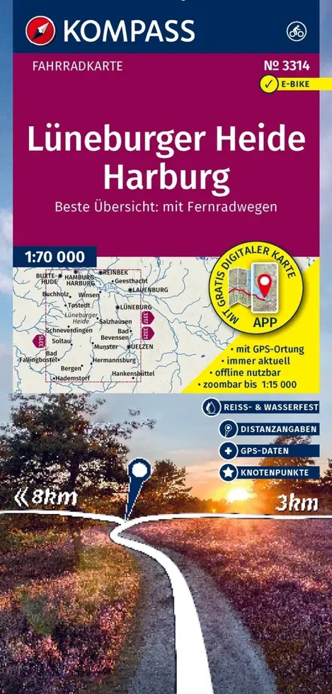 Fietskaart FK 3314 Lüneburger Heide