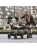 Luxe Rolo X2 XL Dubbele Buggy - Inklapbaar