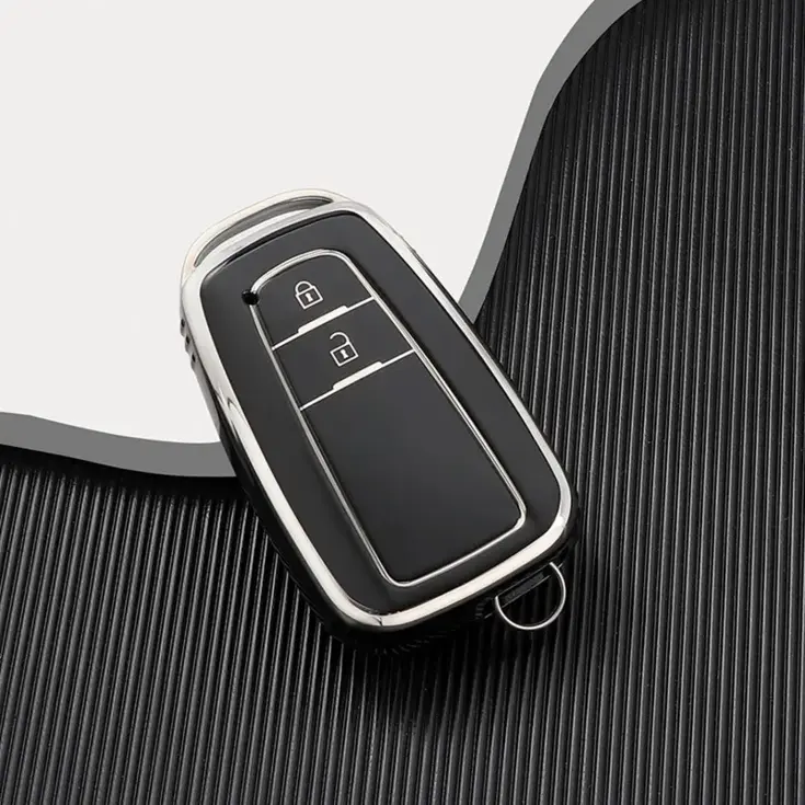 TPU Sleutelhoesje voor Toyota zwart B2