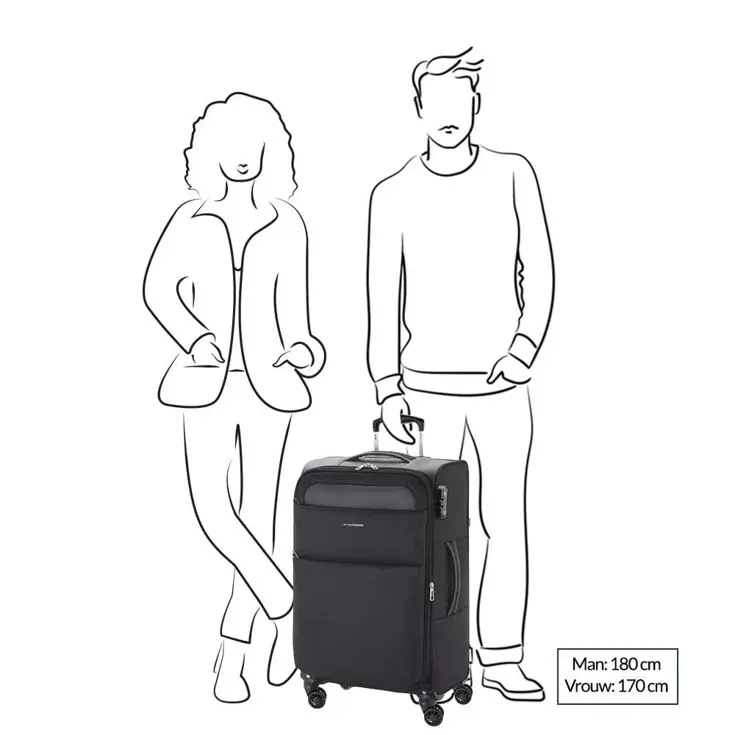 Gabol Cloud Trolley Medium 69 black |72 L