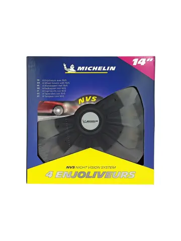 Wieldoppen - 14 inch - zwart - 4 stuks