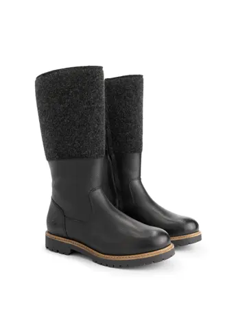 Travelin' Skive Dames Hoge laarzen - Wol/Vilt