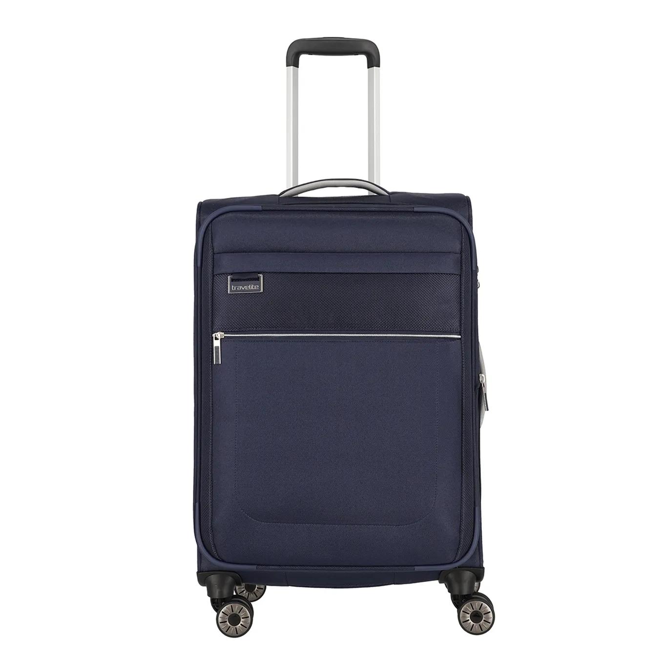 Travelite  4 wheel trolley m expandable Blauw  Blauw main product image