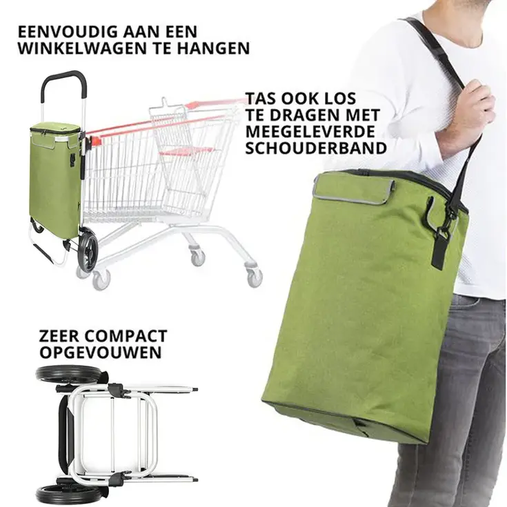 Boodschappentrolley met koeltas