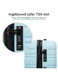 Reiskoffer S ABS 39L met TSA-slot en 360° wielen