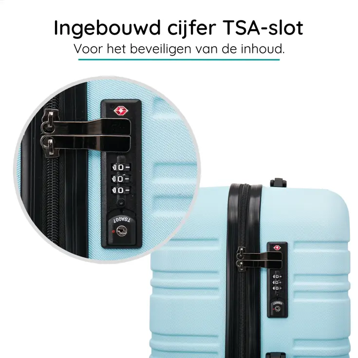 Reiskoffer S ABS 39L met TSA-slot en 360° wielen