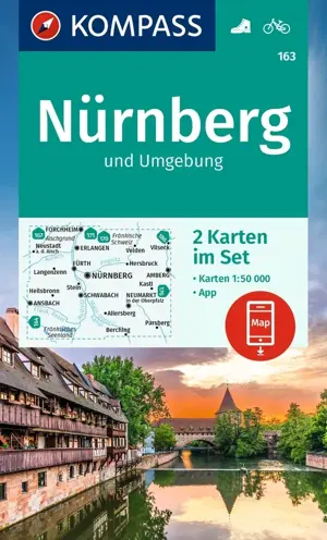 Wandelkaart WK163 Nürnberg Und Umgebung